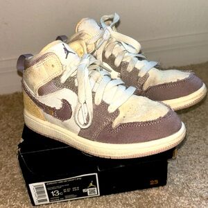 Jordan 1 Mid SE Craft Little Kids 13C